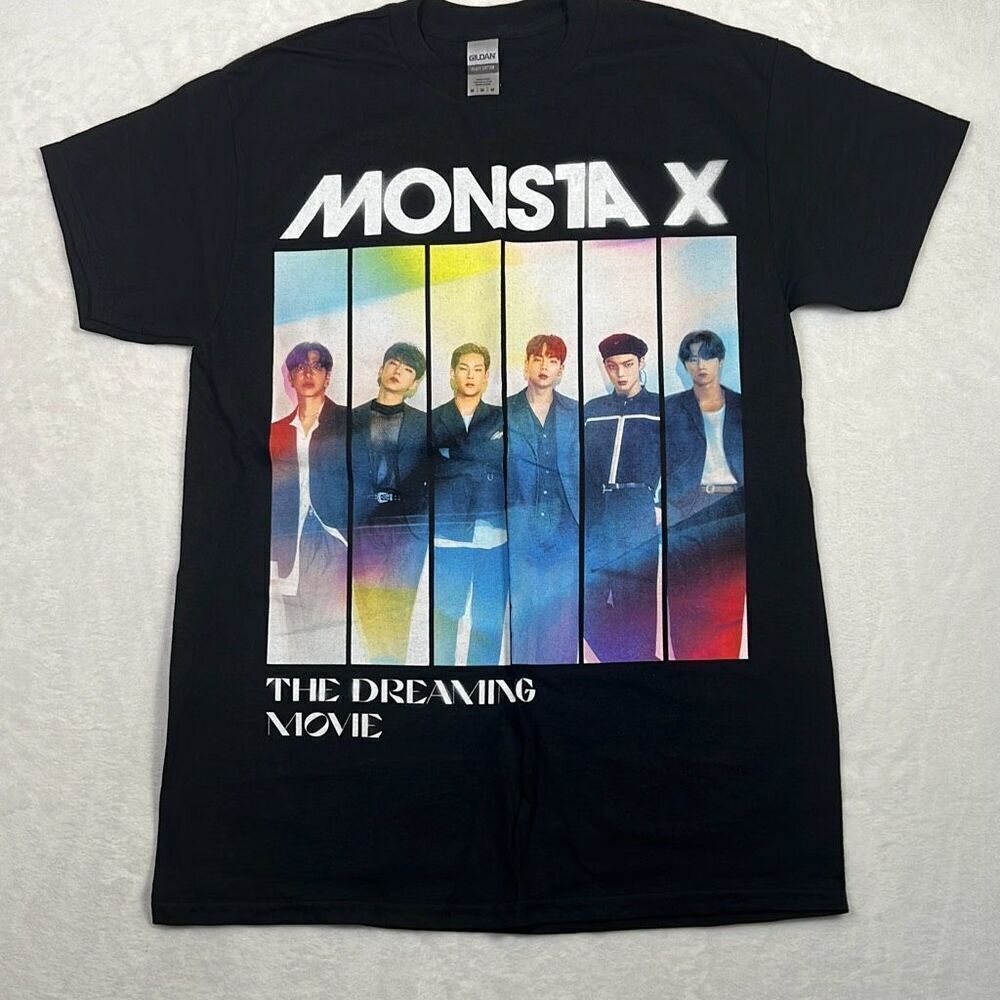 Monsta X K-pop band music concert release The‎ Dreaming Movie T-shirt Men Medium
